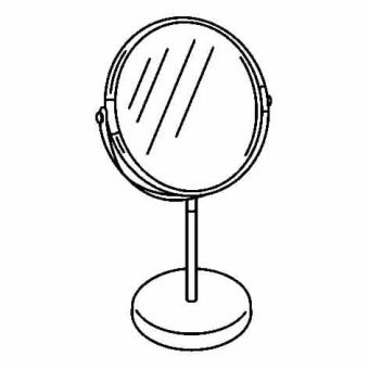 ТРЕНСУМ Зеркало, нержавеющ сталь