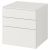 картинка СМОСТАД / ОПХУС Комод с 3 ящиками, белый, белый, 60x55x63 см от магазина Wmart
