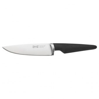 ВЁРДА Нож универсальный, черный, 14 см