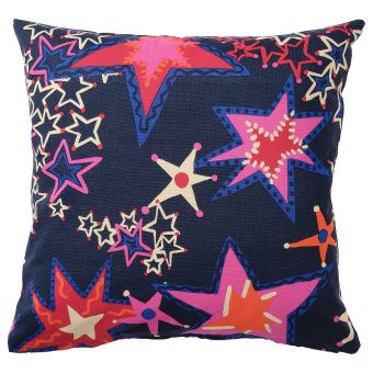 картинка KARISMATISK КАРИСМАТИСК Чехол на подушку - орнамент «звезды» синий 50x50 см от магазина Wmart