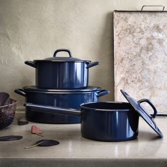 ВАРДАГЕН Ковш с крышкой, эмалированная сталь, 2 л