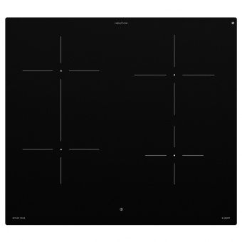 картинка БЭЮБЛАД Индукц варочн панель, ИКЕА 500 черный, 58 см от магазина Wmart