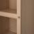 картинка БИЛЛИ / ОКСБЕРГ Шкаф книжный со стеклянной дверью, дубовый шпон, беленый, стекло, 40x30x202 см от магазина Wmart