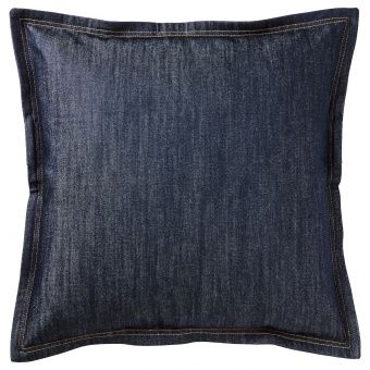 СИССИЛЬ Чехол на подушку, синий, 50x50 см