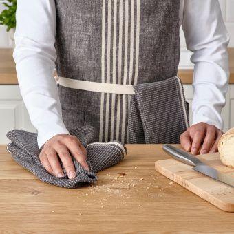картинка МАРИАТЕРЕС Полотенце кухонное, серый, 50x70 см от магазина Wmart