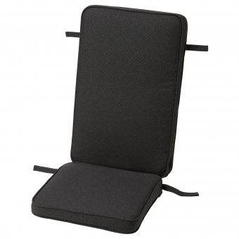 картинка ЙЭРПОН Чехол для подушки на сиденье/спинку, для сада антрацит, 116x45 см от магазина Wmart