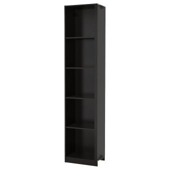 картинка PAX ПАКС Доп угл модуль д/гардероба/4 полки - черно-коричневый 53x35x236 см от магазина Wmart