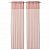 картинка MOALISA МОАЛИЗА Гардины, 2 шт. - бледно-розовый/розовый 145x300 см от магазина Wmart