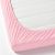 картинка ЛЕН Простыня натяжная, розовый, 80x130 см от магазина Wmart