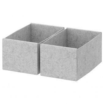 КОМПЛИМЕНТ Коробка, светло-серый, 15x27x12 см