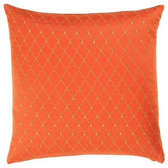 картинка ЛЬЮВАРЕ Чехол на подушку, ришелье оранжевый, 50x50 см от магазина Wmart