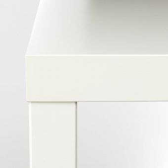 ЛАКК Придиванный столик, белый, 55x55 см