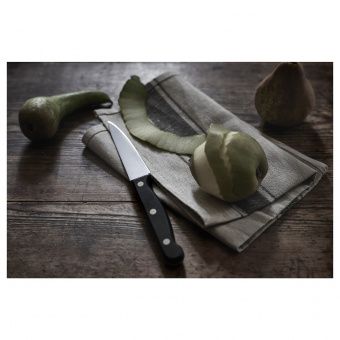 ВАРДАГЕН Нож для чистки овощ/фрукт, темно-серый, 9 см