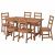 картинка НОРДВИКЕН / НОРДВИКЕН Стол и 6 стульев, морилка,антик, морилка,антик, 152/223x95 см от магазина Wmart