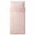 картинка БЕРГПАЛМ Пододеяльник и 1 наволочка, розовый, полоска, 150x200/50x70 см от магазина Wmart