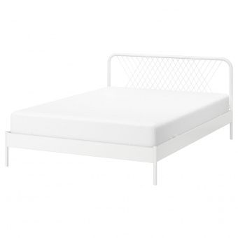 картинка NESTTUN НЕСТТУН Каркас кровати - белый/Лонсет 160x200 см от магазина Wmart