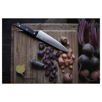 ВАРДАГЕН Нож поварской, темно-серый, 20 см