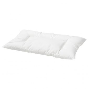 ЛЕН Подушка для детской кроватки, белый, 35x55 см