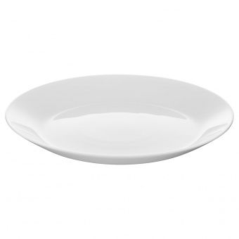 ОФТАСТ Тарелка десертная, белый, 19 см