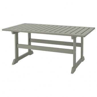 БОНДХОЛЬМЕН Садовый столик, серый морилка, 111x60 см