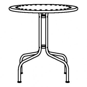 ЛЭККЭ Садовый стол, серый, 70 см