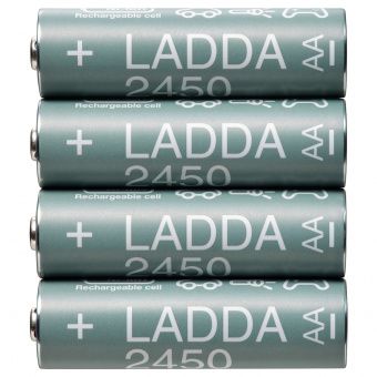 картинка LADDA ЛАДДА Аккумуляторная батарейка - HR06 AA 1,2 В 2450 мА•ч от магазина Wmart
