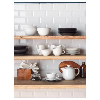 ВАРДАГЕН Чашка чайная с блюдцем, белый с оттенком, 26 сл