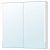 картинка СТОРЙОРМ Зеркальн шкафчик/2дверцы/подсветка, белый, 100x14x96 см от магазина Wmart