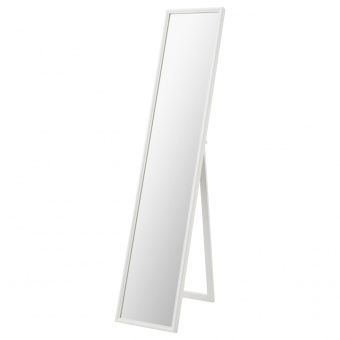 ФЛАКНАН Зеркало напольное, белый, 30x150 см
