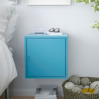 картинка ЛИКСГУЛЬТ Шкаф, металлический, синий, 35x35 см от магазина Wmart