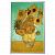 картинка БЬЁРКСТА Картина с рамой, натюрморт, Ваза с двенадцатью подсолнухами цвет алюминия, 78x118 см от магазина Wmart
