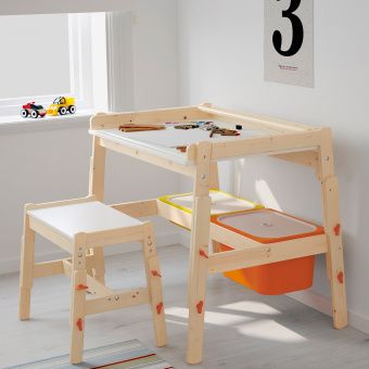 ФЛИСАТ Детский письменный стол, регулируемый