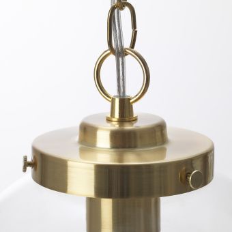 ОТЕРСКЕН Подвесной светильник, прозрачное стекло, лук