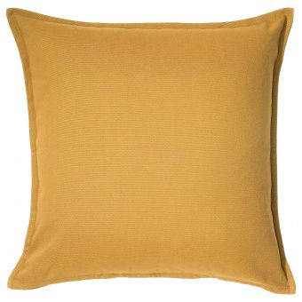 ГУРЛИ Чехол на подушку, золотисто-желтый, 50x50 см