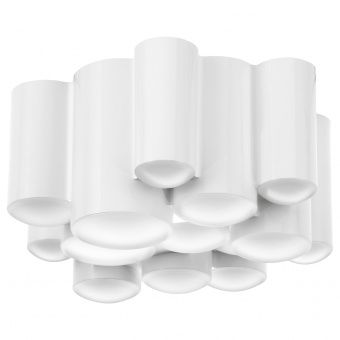 картинка СЁДЕРСВИК Светодиодный потолочный светильник, белый регулируемая яркость, полированный белый, 21 см от магазина Wmart