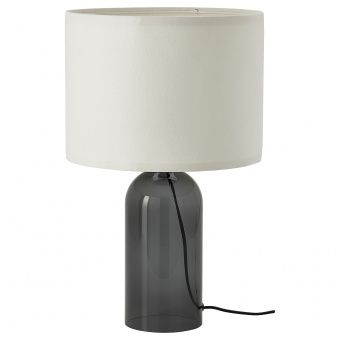картинка TONVIS ТОНВИС Лампа настольная - дымчатый стекло/белый 52 см от магазина Wmart