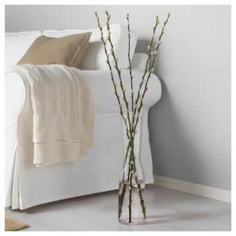 ТИДВАТТЕН Ваза, прозрачное стекло, 45 см