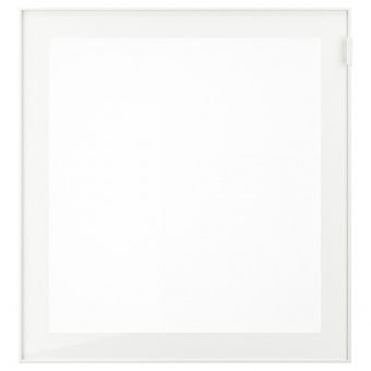 ГЛАССВИК Стеклянная дверь, белый, матовое стекло, 60x64 см