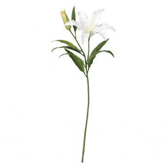 СМИККА Цветок искусственный, лилия, белый, 85 см