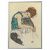 картинка БЬЁРКСТА Картина с рамой, Сидящая женщина с согнутым коленом, цвет алюминия, 78x118 см от магазина Wmart