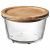ИКЕА/365+ Контейнер для продуктов с крышкой, круглой формы стекло, стекло бамбук, 600 мл