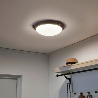 картинка БУСПРЕТ Светодиодный потолочный светильник, антрацит, 36 см от магазина Wmart