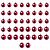 картинка VINTER 2021 ВИНТЕР 2021 Украшение «шар», набор 42 шт. - красный от магазина Wmart
