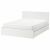 картинка МАЛЬМ Каркас кровати+2 кроватных ящика, белый, Лурой, 160x200 см от магазина Wmart