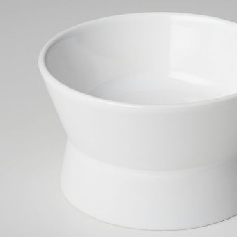 картинка ЛУРВИГ Двусторонняя миска, белый от магазина Wmart