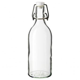 картинка KORKEN КОРКЕН Бутылка с пробкой - прозрачное стекло 0.5 л от магазина Wmart