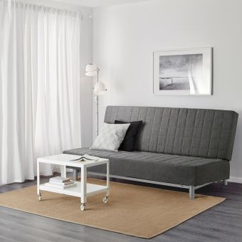 БЕДИНГЕ 3-местный диван-кровать, Шифтебу темно-серый