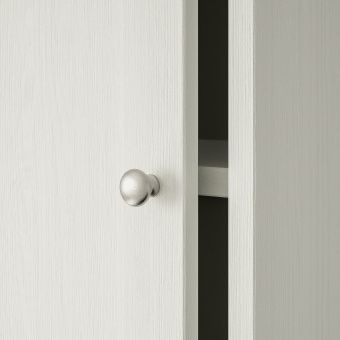 ХАВСТА Комбинация с раздвижными дверьми, белый, 242x47x212 см