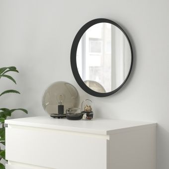 картинка ЛАНГЕСУНД Зеркало, темно-серый, 50 см от магазина Wmart