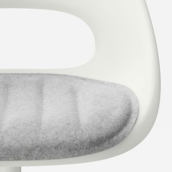 картинка ПЮНТЕН Подушка на сиденье, светло-серый, 41x43 см от магазина Wmart